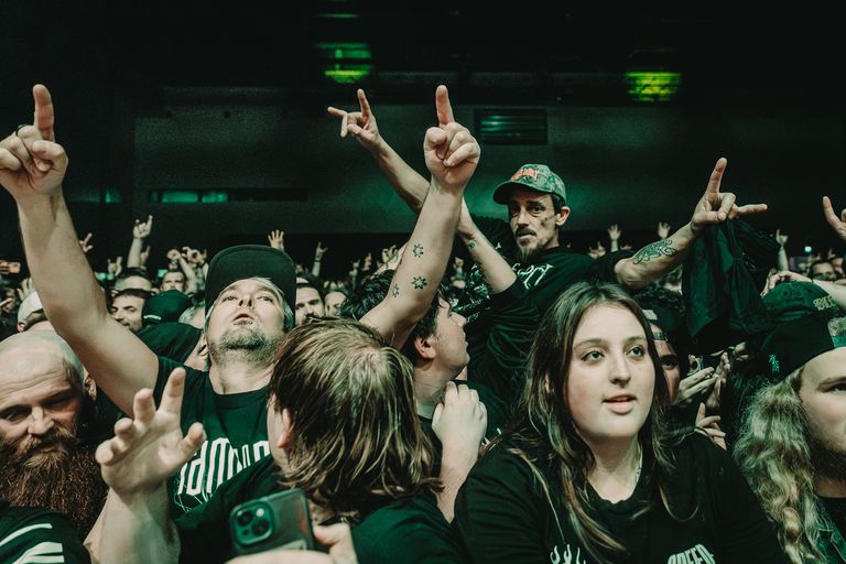 Lamb of God performing live at AEC Theatre in Adelaide